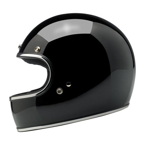 Biltwell Casque Gringo S, noir brillant et homologué ECE