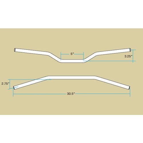Biltwell 7/8 "Tracker-Lenker" MITTEL"