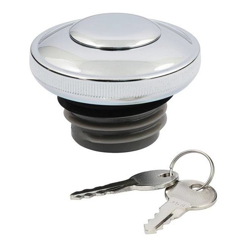 Ventilated fuel cap with lock chrome HD >96