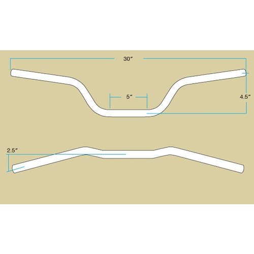 Biltwell 7/8 "Tracker-stuur" HOOG "