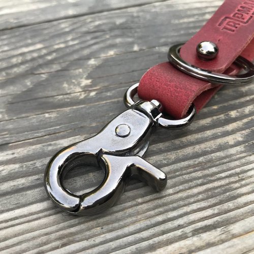 Trip Machine KEY FOB - Cherry Red + Metallic Black