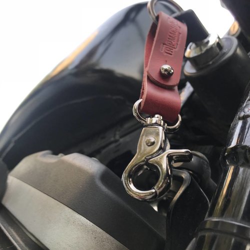 Trip Machine KEY FOB - Cherry Red + Metallic Black