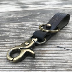 Schlüsselanhänger - Schwarz + Antikgold