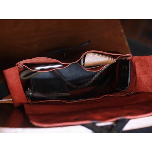 Trip Machine Messenger Bag - Cherry Red