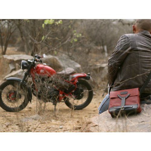 Trip Machine Messenger Bag - Cherry Red