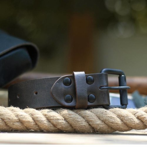 Trip Machine Belt - Tobacco Single Pin