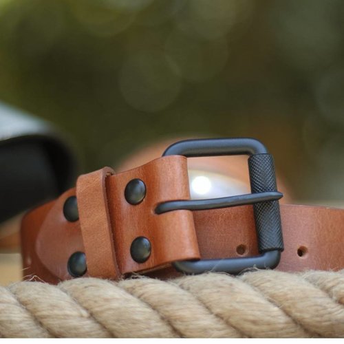 Trip Machine Riem - Vintage Tan enkele pin