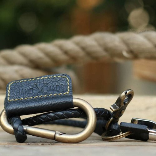 Trip Machine Braided Key Chain - Black