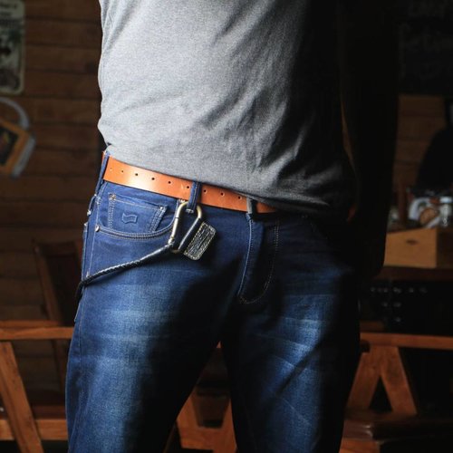 Trip Machine Gevlochten sleutelhanger -Zwart