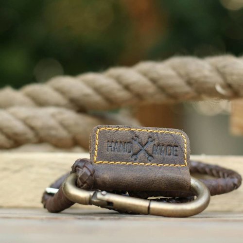 Trip Machine Gevlochten sleutelhanger-Tobacco