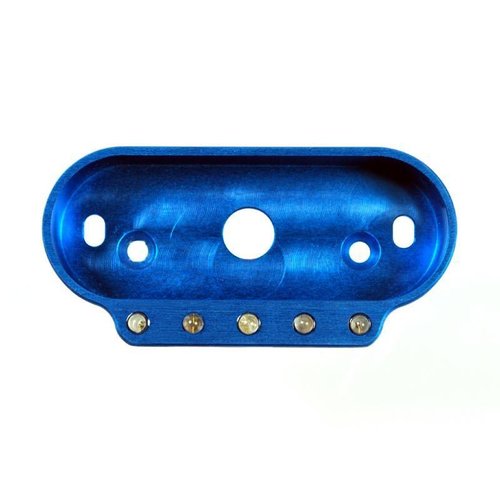 Motogadget MSM Combi Frame met Indicatie Lampjes Blauw Geanodiseerd