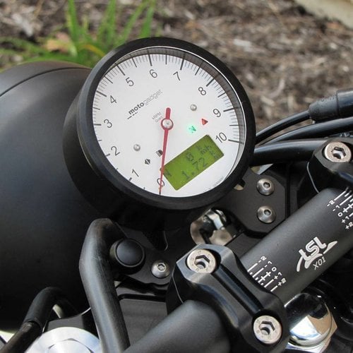 Motogadget Motoscope Classic Speedo Schwarzes Gehause 10.000 RPM