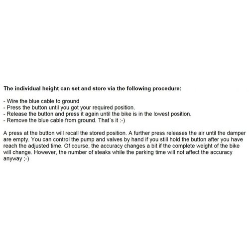 Axel Joost Elektronik Boîtier électronique "Air Ride Control"