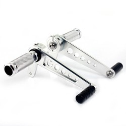 Universele Rearset Alluminium  Chrome Type 4