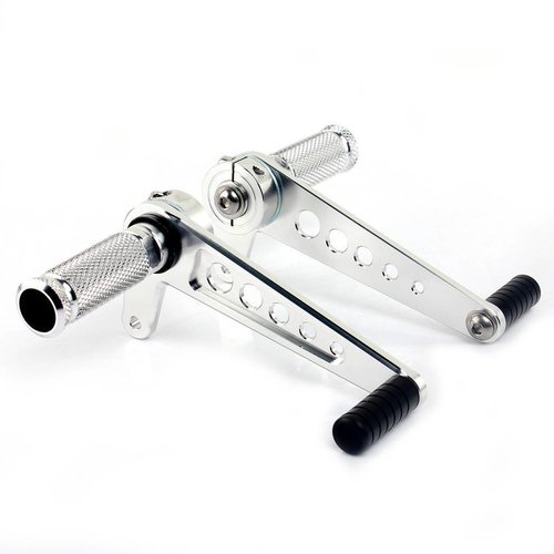 Universal Aluminium Rearset Chrome Type 4