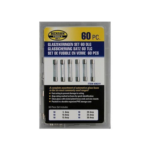 Glass Fuses set 60 pieces