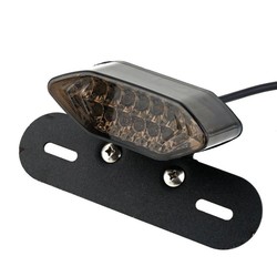 LED Tail light with Integrated Indicators & Plate Holder SMOKE