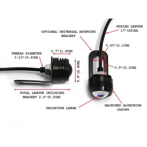 Inbouw Achterlichten 23MM