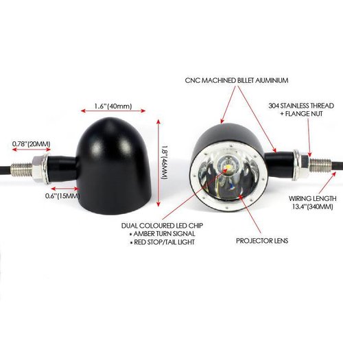 MCU Bullet Rücklicht & Blinker Kombination