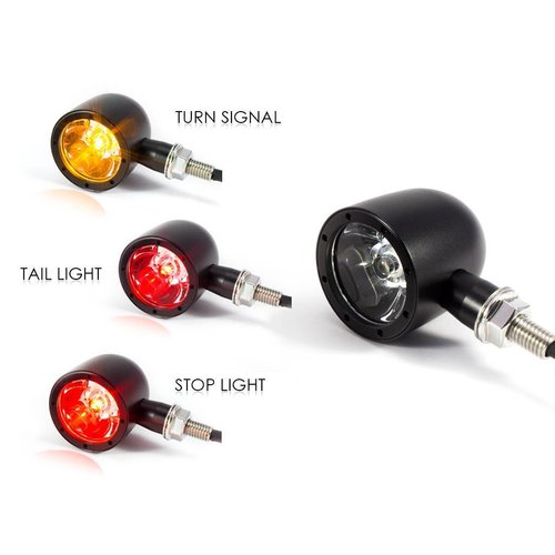Set Bullet Achterlicht & Knipperlicht Combinatie Black