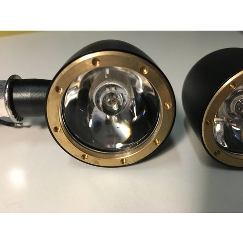 Set Bullet Achterlicht & Knipperlicht Combinatie Koper