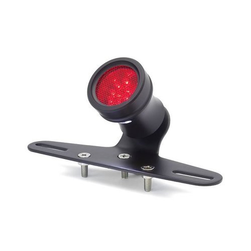 Mesh Cafe Taillight with Plate Holder Black