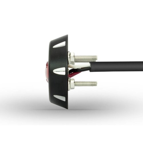 Micro ovaal CNC rem / achterlicht zwart