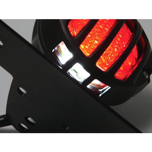 Black Aluminium Prison Taillight LED with bracket