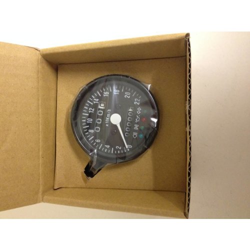 MCU Black Speedometer with 4 Function Lights
