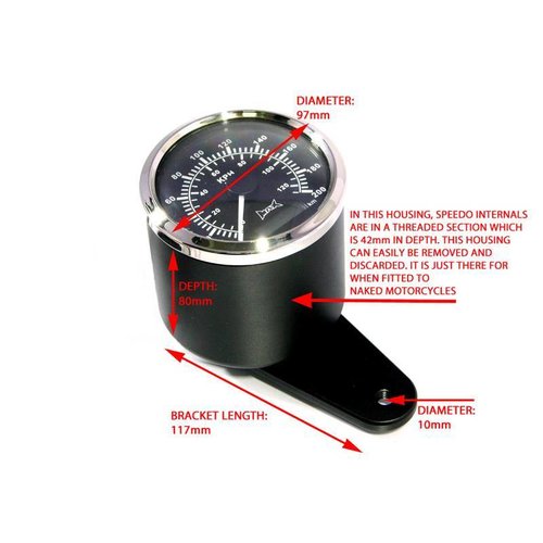 Indicateur de vitesse GPS analogique 85 MM type 1