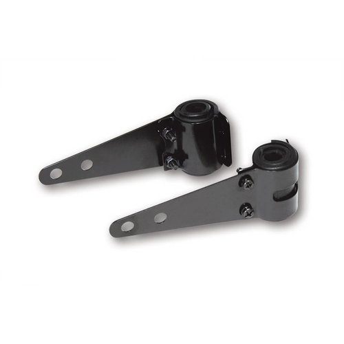 Chopper Black Headlight Brackets 30mm - 38mm