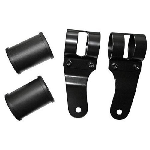 Shin Yo Pair of 38 - 42mm Headlight Brackets Black