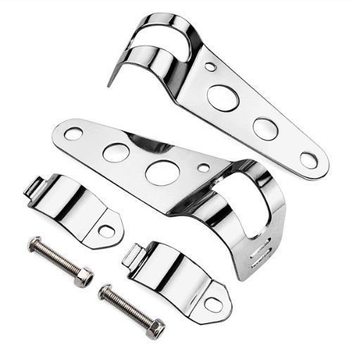 Emgo 30MM to 38MM Chopper Retro Chrome Brackets