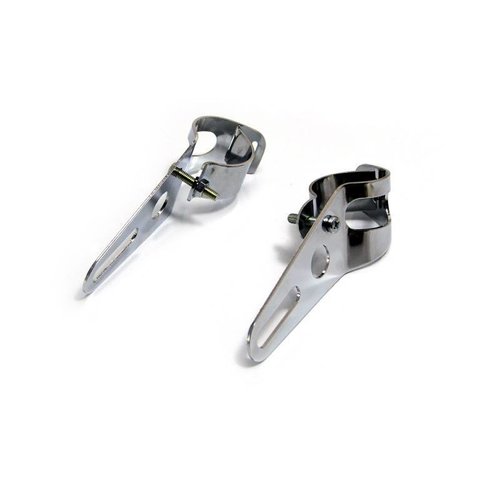 Supports chromés pour phare avant 32 - 40 mm