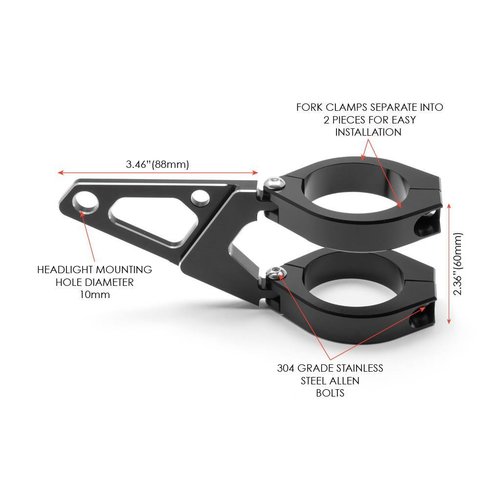 Luxe Koplamp Steunen / Lamporen "Blade"