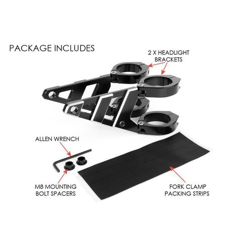 Luxe Headlight Brackets "Contrast''