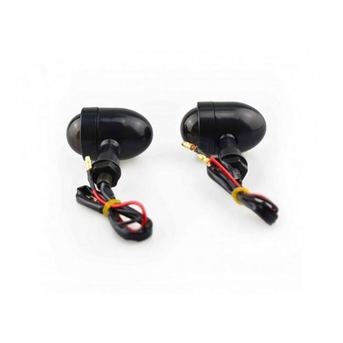 Set Bullet Mini Black & Smoke Turn Signals