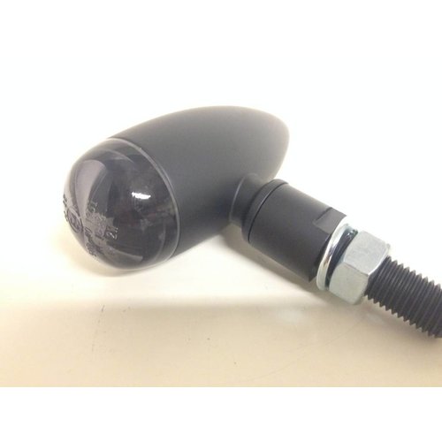 Pair of Mini Bullet Indicators Dull Black Smoke