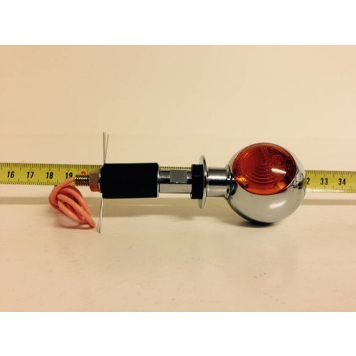 Shin Yo Pair of Chrome Bulls Eye Handlebar Turn Signals