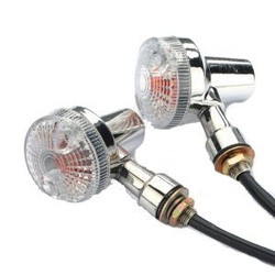 Blinker-Set 12 Volt Chrom transparent