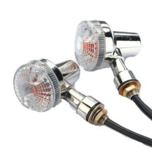 MCU Set Indicator Lights 12 volt Chrome Clear