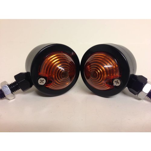 MCU Set Oldskool Black & Amber Bullet Knipperlichten