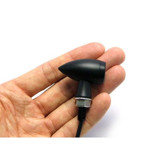 Premium Matt Schwarzes Alumnium Blinker