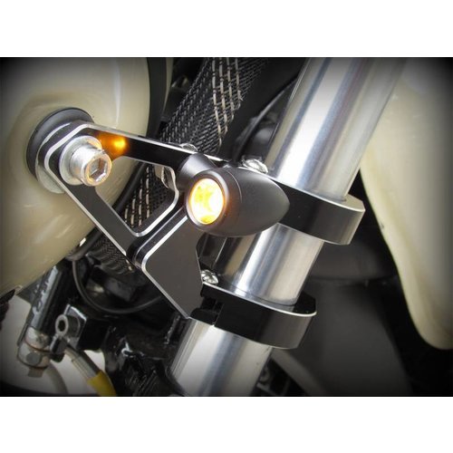 Premium Matt Schwarzes Alumnium Blinker