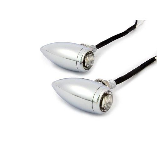 Premium LED Indicators CNC Billet Aluminium Chrome