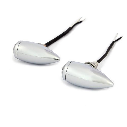 Clignotants à LED chromés hauts de gamme - aluminium CNC
