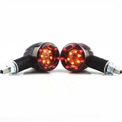 Basic Bullet Tail Lights And Indicator Lights Combination - Black