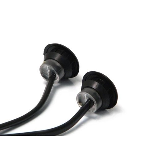 Mini clignotants ronds à LED ambrées 12 V