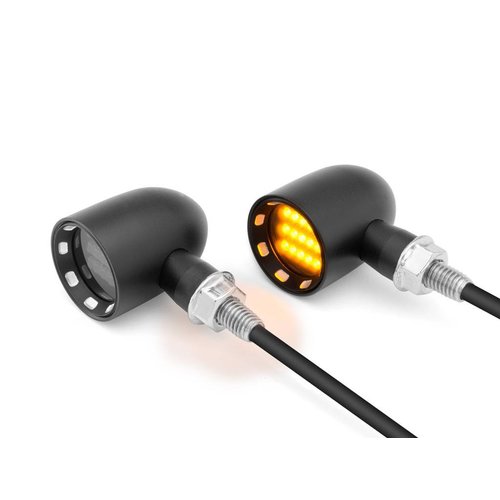 DERBY Black + Contrast CNC Machined Classic Mini LED Indicators