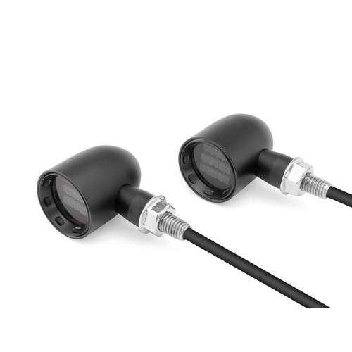 DERBY Black  CNC Machined Classic Mini LED Indicators
